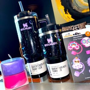 Stanley x target spellcast black 40oz & 20oz set straw toppers HALLOWEEN 2025